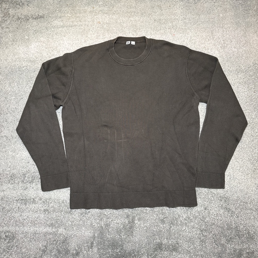 Uniqlo U x Christophe Lemaire U Milano ribbed sage men’s crewneck sweater
